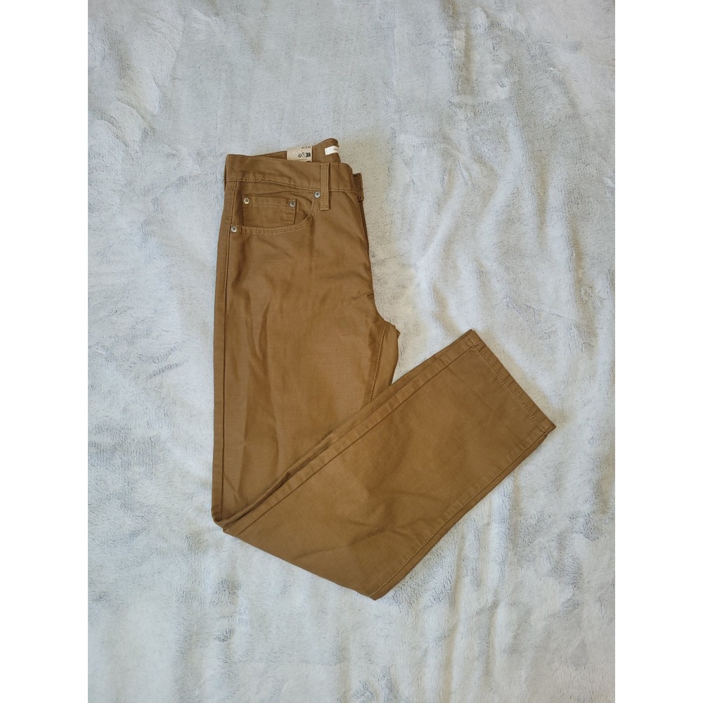 Levi's Womens Size 27x30 Middy Straight Denim Pants Brown Midrise